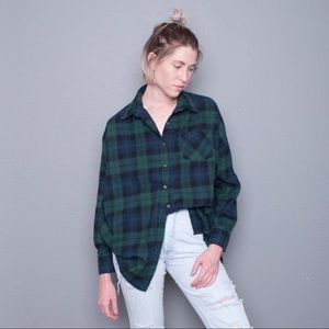 Vtg green flannel.